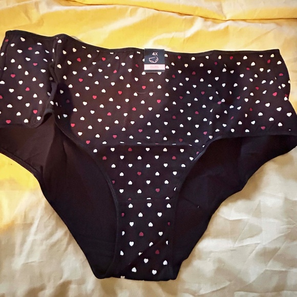 FULL BRIEFS, TWO, COTTON SPANDEX, BLACK PRINTED, SIZE 4X, DéESSE COLLECTION for - Picture 4 of 6